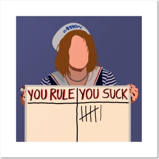 YOU RULE / YOU SUCK (Robin) Posters and Art